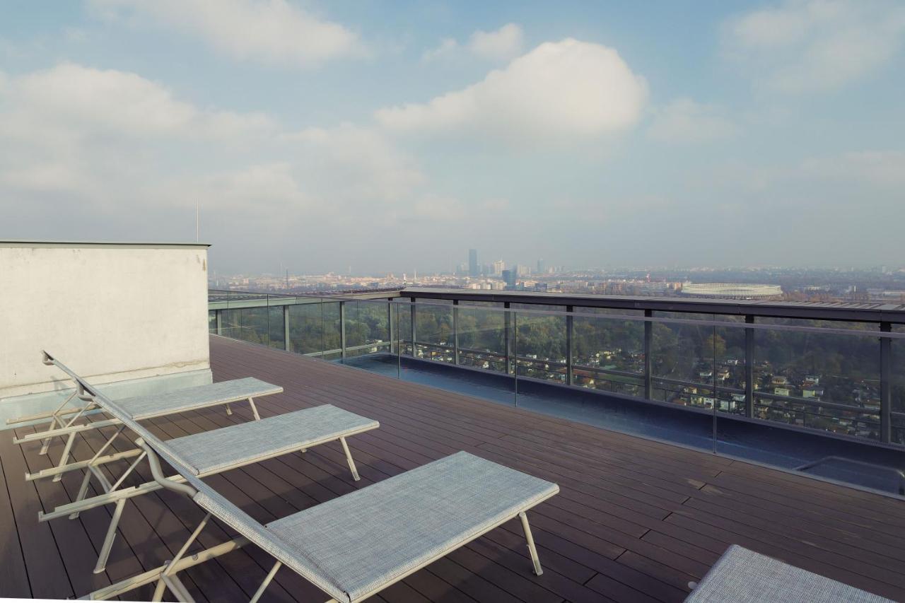 Triiiple Suites Level 21 Mit Balkon Und Tiefgarage เวียนนา ภายนอก รูปภาพ